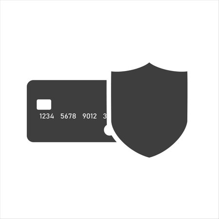 Credit card icon vector on a white background.のイラスト素材