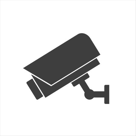 Modern CCTV icon vector set. Webcam illustration sign collection. observation symbol.のイラスト素材