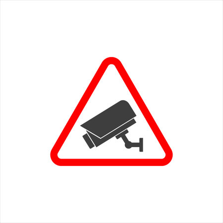 Modern CCTV icon vector set. Webcam illustration sign collection. observation symbol.