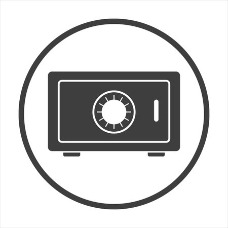 safe for money icon on a white background.のイラスト素材