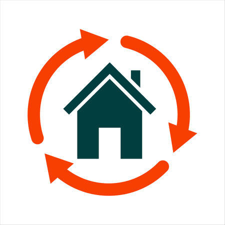 Home icon on a white background. Vector.のイラスト素材