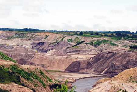 Amber quarries in the Kaliningrad region