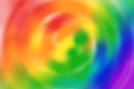 A blur background in rainbow colorsの写真素材