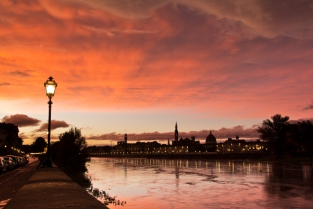 sunset in Florenceの写真素材