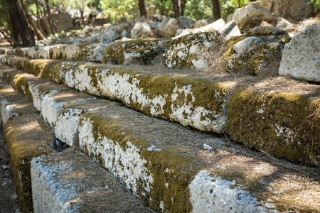 Ruins of ancient city of Phaselis. Kemer, Antalya Province, Turkeyの写真素材