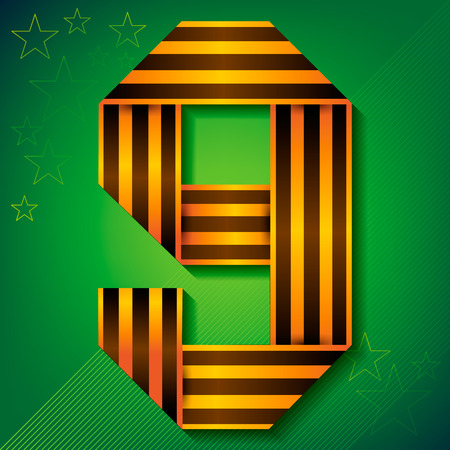 Vector ribbon of Saint George-9 May-Victory dayのイラスト素材