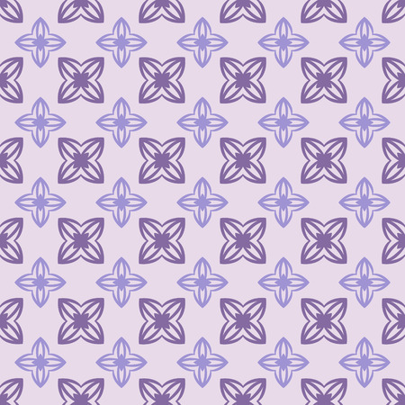 Seamless floral classic pattern in vilet and lilac colors. Vector illustrationのイラスト素材