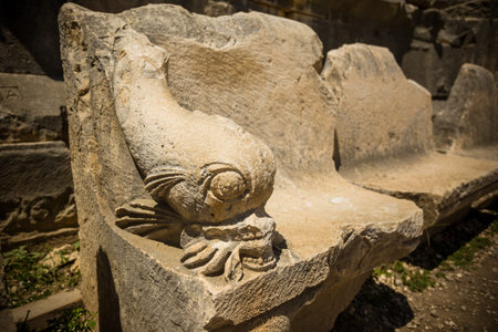 Ancient lycian Myra amphitheater ruins at Turkey Demre