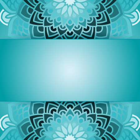 Mandala, circle ethnic ornament. Background for design with place for text.のイラスト素材