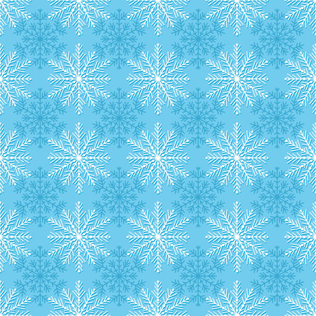 Duotone seamless winter texture with Snowflakes. Winter background for Christmas.