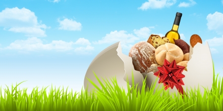 Easter goodiesの写真素材