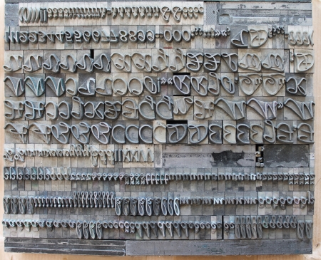 Old typographyの写真素材