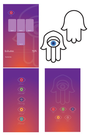 divination applicationのイラスト素材