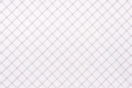 .Diagonal Checkered fabric. White and light blue checkered fabric closeup , tablecloth texture.の写真素材