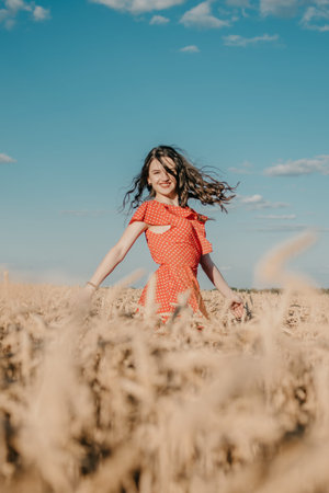 Natural beauty, Sensitivity to nature, celebration of life little moments concept. Beautiful young...