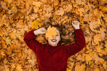 Activities for Happy Fall, Improve Yourself, Ways To Be Happy And Healthy autumn. Embrace Life, Happiness, Joyful Habits, Mindfulness, Health and Wellness, Empowerment, Mindset in Fallの写真素材