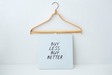 Sustainable consumption and production. Circular economy, Sustainable fashion concept with wooden...