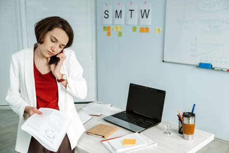 Woman-Owned Business, Successful Business Woman, Female Entrepreneurs. Confident young businesswomanの写真素材