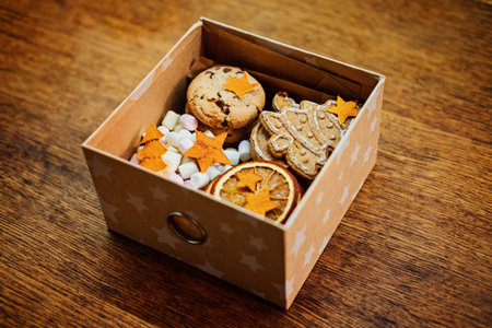 Christmas Homemade Sweet Hampers. Christmas Sweet Gift Box. Festive treats Gift Hamper Idea for...