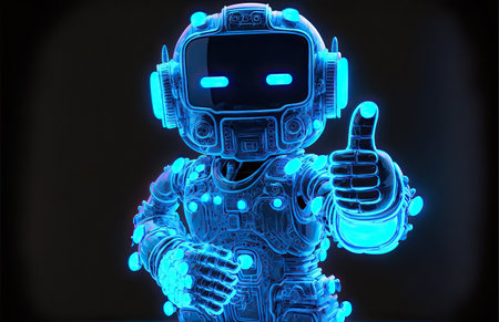 AI Artificial Intelligent Virtual Assistants. AI-powered virtual assistants, Conversational AI and Chatbots provide personalized assistance and help. AI generative.の素材