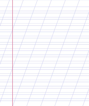Blank  notebook paper sheet with linesのイラスト素材