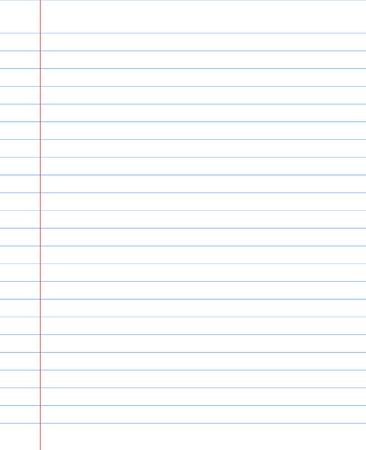 Blank  notebook paper sheet with linesのイラスト素材