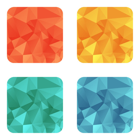 Vector design bright square wrinkled elementsのイラスト素材