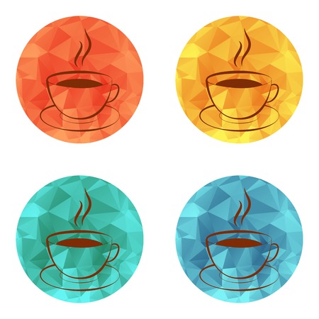 Cup of hot drink icon (coffee, tea, cocoa, chocolate, etc)のイラスト素材