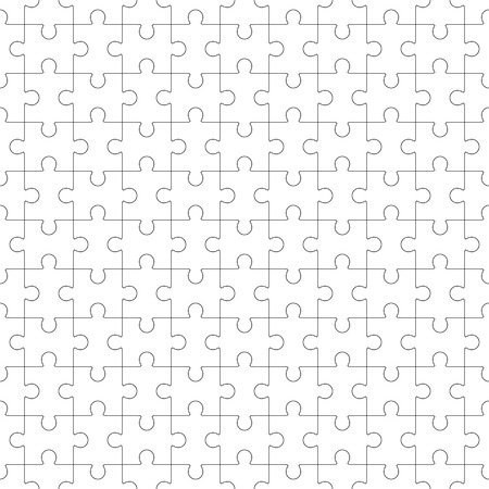 Jigsaw seamless puzzle blank templateのイラスト素材