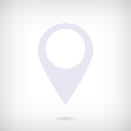 Map pointer icon in interior. Location symbol.のイラスト素材