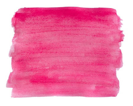 Watercolor Pink Background Isolated on Whiteの写真素材