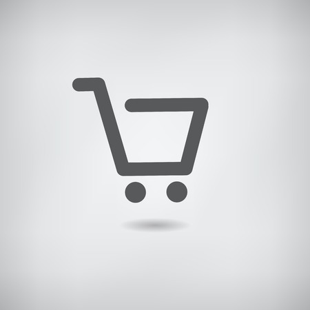 Shopping cart icon. Vector illustrationのイラスト素材