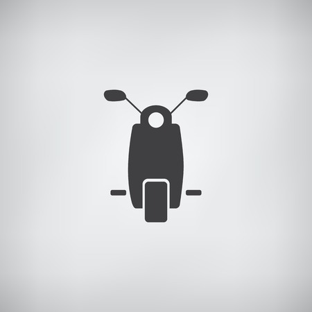 Moped Or Scooter Icon - Vectore Illustrationのイラスト素材