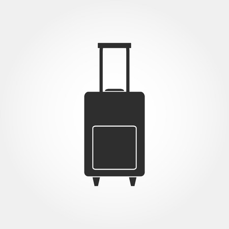 Luggage bag icon vector. Suitcase flat signのイラスト素材