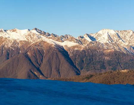Caucasus mountains, Krasnaya Polyana, Rosa Hutor Sochi Russia