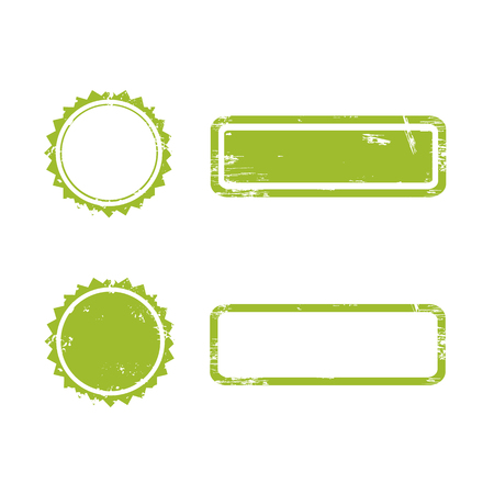 Vector Stamp without text. Set of Stamps .Grunge Rubber Texture Stampのイラスト素材