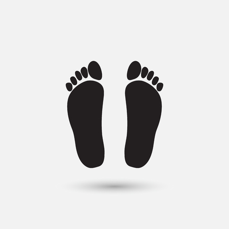 Footprint iconのイラスト素材
