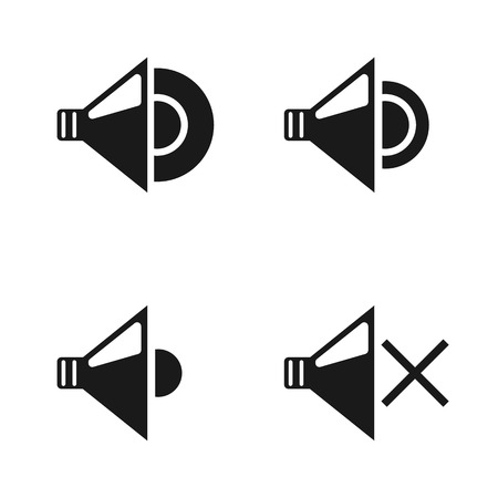 Speaker icons set vectorの写真素材