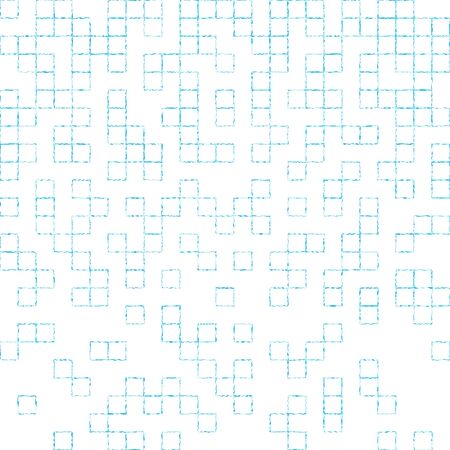Dissolved math paper squares seamless vectorのイラスト素材