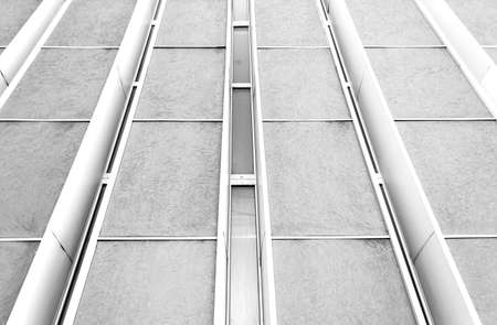 Building wall in monochrome color - bottom viewの写真素材