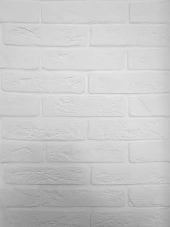 White brick wall background for designの写真素材