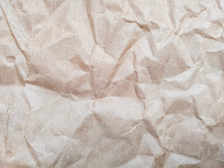 Crumpled wrinkled paper for background close up