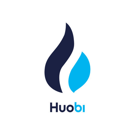 Huobi cryptocurrency icon - one of the largest and most trusted exchanges. vector illustrationのイラスト素材