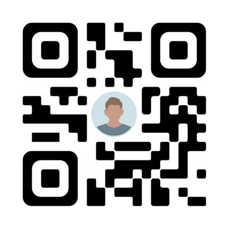 Personal Qr code sample vector iconのイラスト素材