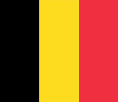 Belgium official flag. National Belgian flag.のイラスト素材