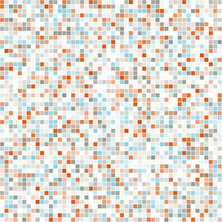Mosaic seamless colored pixel vector backgroundのイラスト素材
