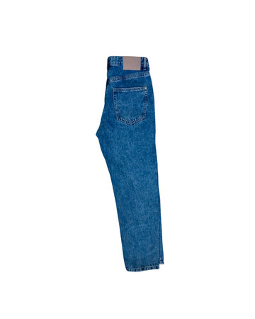 Blue Denim Jeans isolated on white background.の写真素材