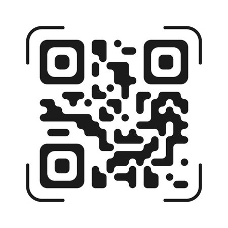 Qr code sample vector abstract icon isolated on white background. vector illustration.