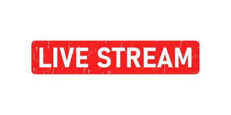Live stream icon for broadcasting or online streamのイラスト素材