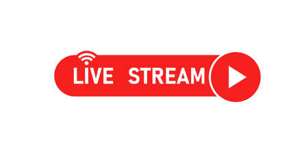 Live streaming icon vector for online stream.のイラスト素材
